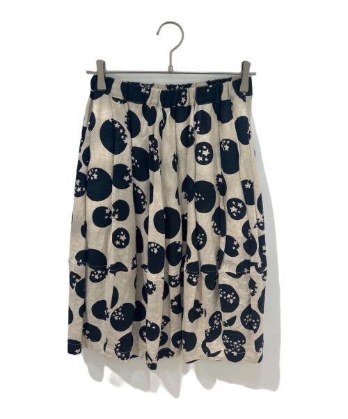 COMME des GARCONS COMME des GARCONS（コムデギャルソン コムデギャルソン）COMME des GARCONS COMME des GARCONS (コムデギャルソン コムデギャルソン) リネンスカート  AD2014　RO-S017 ベージュ サイズ:XSの古着・服飾アイテム