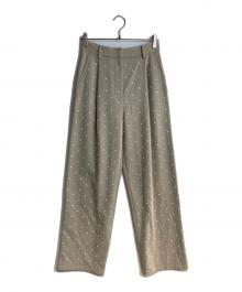 CLANE（クラネ）の古着「PEARL DOT PANTS/パールドットパンツ」｜ベージュ