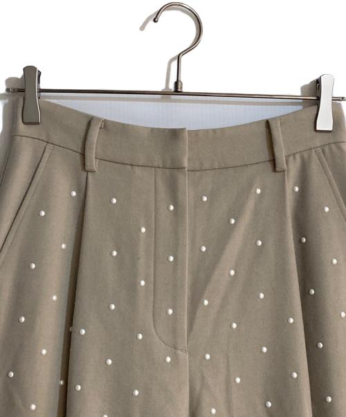CLANE（クラネ）CLANE (クラネ) PEARL DOT PANTS/パールドットパンツ ベージュ サイズ:2 未使用品の古着・服飾アイテム