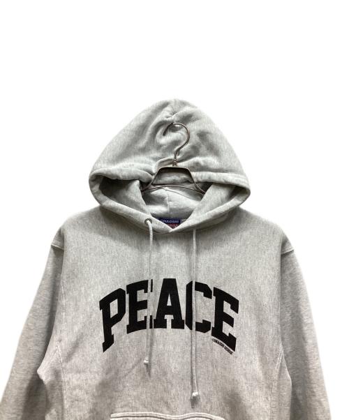 ONAOSHI GEORGE（-）ONAOSHI GEORGE (-) ロゴパーカー グレー サイズ:Lの古着・服飾アイテム