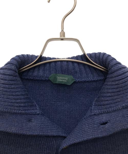 Zanone（ザノーネ）Zanone (ザノーネ) ウールカーディガン ネイビー サイズ:48の古着・服飾アイテム