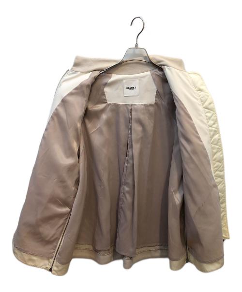 CEaRET（シーレット）CEaRET (シーレット) Knit Docking Coat アイボリー サイズ:2の古着・服飾アイテム