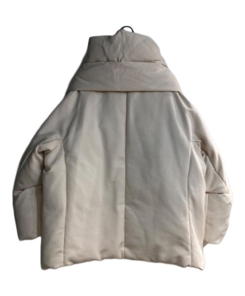 Rouge vif（ルージュヴィフ）Rouge vif (ルージュヴィフ) マフラー付きグログランダウン アイボリー サイズ:36の古着・服飾アイテム