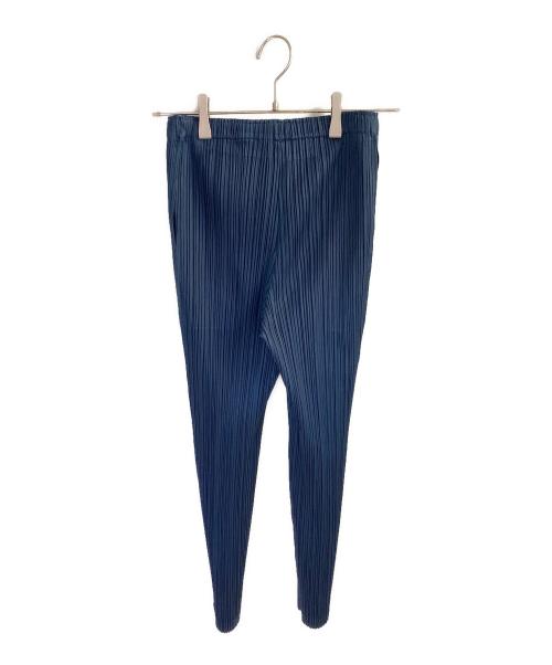 PLEATS PLEASE（プリーツプリーズ）PLEATS PLEASE (プリーツプリーズ) プリーツパンツ ネイビー サイズ:3の古着・服飾アイテム