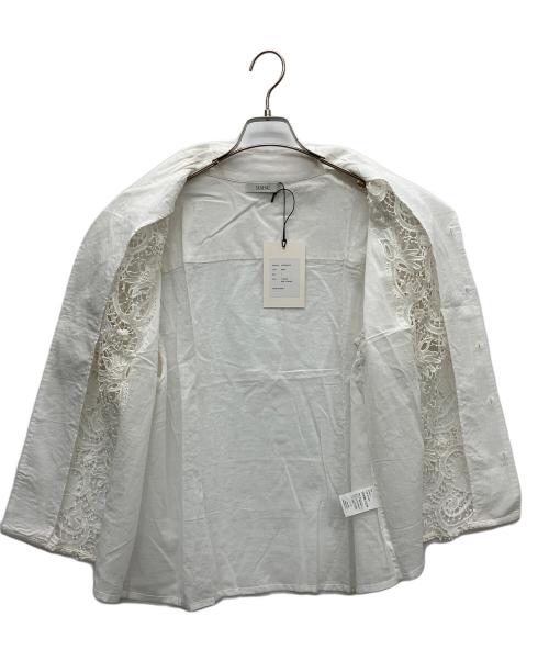 MAHAL（マハル）MAHAL (マハル) レースシャツ ホワイト サイズ:1の古着・服飾アイテム