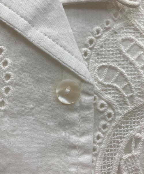 MAHAL（マハル）MAHAL (マハル) レースシャツ ホワイト サイズ:1の古着・服飾アイテム