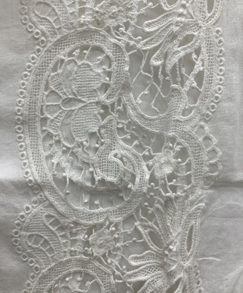 MAHAL（マハル）MAHAL (マハル) レースシャツ ホワイト サイズ:1の古着・服飾アイテム