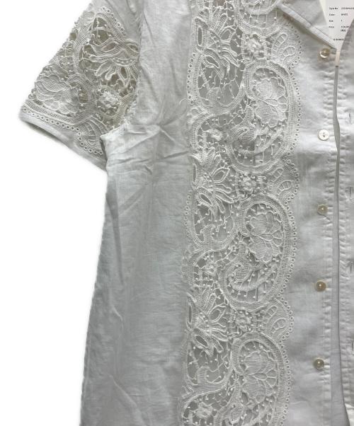 MAHAL（マハル）MAHAL (マハル) レースシャツ ホワイト サイズ:1 未使用品の古着・服飾アイテム