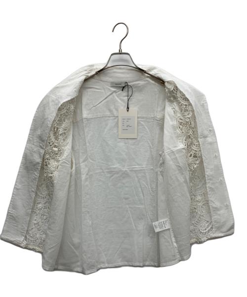 MAHAL（マハル）MAHAL (マハル) レースシャツ ホワイト サイズ:1 未使用品の古着・服飾アイテム