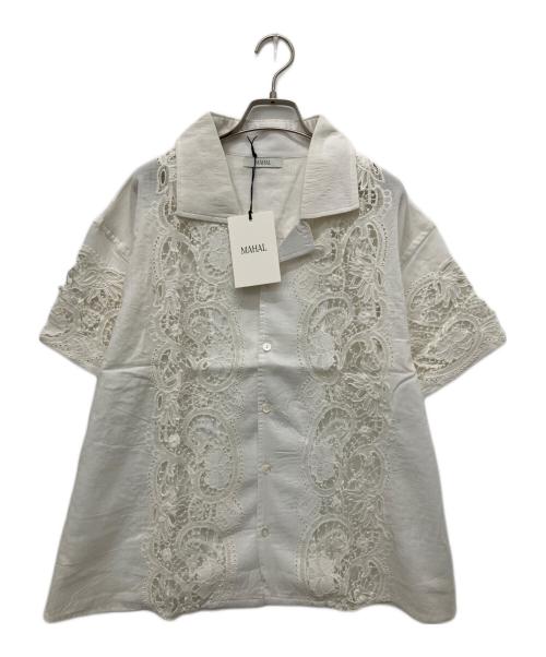 MAHAL（マハル）MAHAL (マハル) レースシャツ ホワイト サイズ:1の古着・服飾アイテム