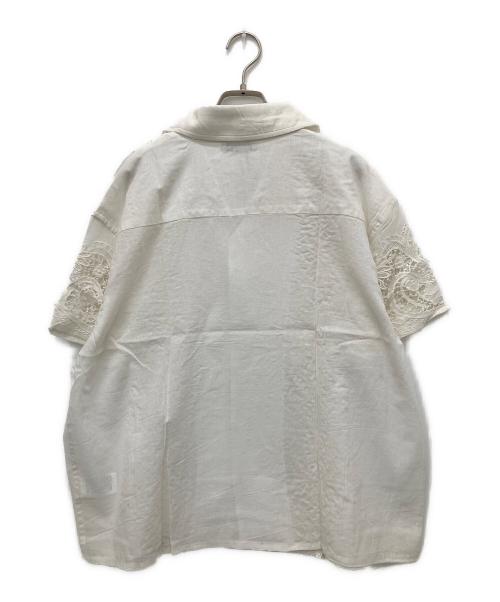 MAHAL（マハル）MAHAL (マハル) レースシャツ ホワイト サイズ:1の古着・服飾アイテム
