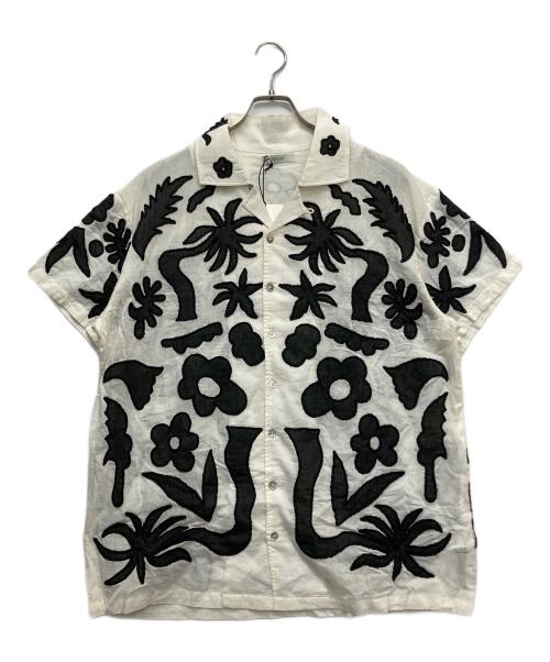 MAHAL（マハル）MAHAL (マハル) カットワークシャツ ホワイト サイズ:2の古着・服飾アイテム