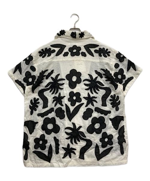 MAHAL（マハル）MAHAL (マハル) カットワークシャツ ホワイト サイズ:2の古着・服飾アイテム