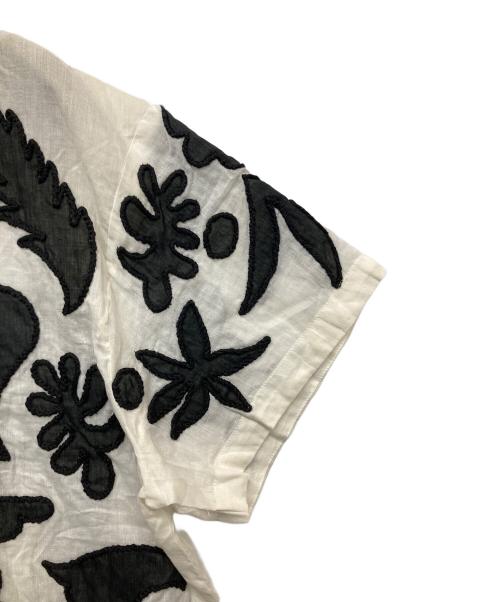 MAHAL（マハル）MAHAL (マハル) カットワークシャツ ホワイト サイズ:2の古着・服飾アイテム
