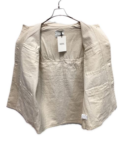 MAHAL（マハル）MAHAL (マハル) ハンドクロシェットジャケット ベージュ サイズ:Freeの古着・服飾アイテム