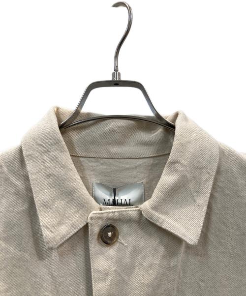 MAHAL（マハル）MAHAL (MAHAL) ハンドクロシェットジャケット ベージュ サイズ:FREEの古着・服飾アイテム