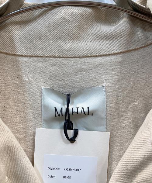 MAHAL（マハル）MAHAL (MAHAL) ハンドクロシェットジャケット ベージュ サイズ:FREEの古着・服飾アイテム