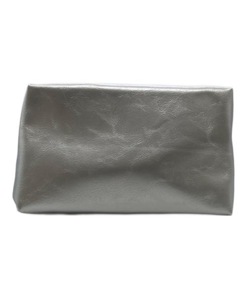 LAYAS（レイヤーズ）LAYAS (レイヤーズ) RADIATE (ラディエイト) WHITE CIRCLE PAINT MINI TOTE BAG シルバーの古着・服飾アイテム