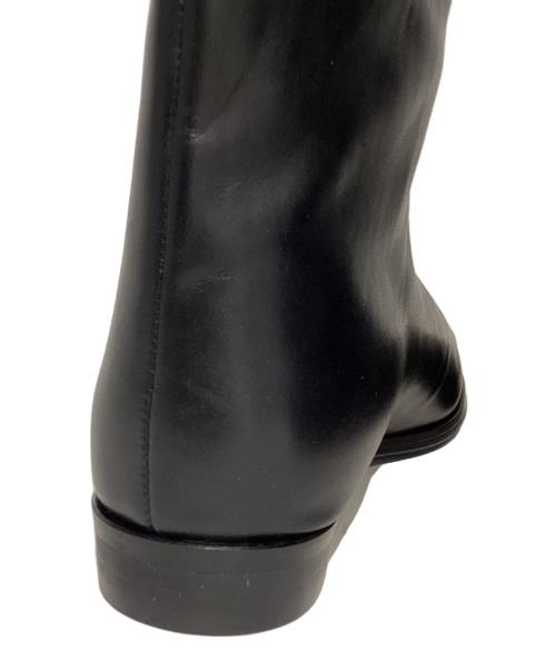 GRAIN（グレイン）GRAIN (グレイン) ポインテッド ツツガタロングブーツ ブラック サイズ:SIZE 37の古着・服飾アイテム