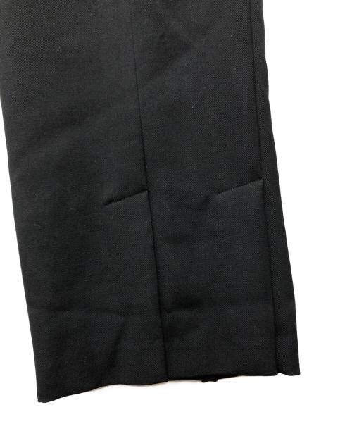 COMME des GARCONS COMME des GARCONS（コムデギャルソン コムデギャルソン）COMME des GARCONS COMME des GARCONS (コムデギャルソン コムデギャルソン) 裾スリット2タックウールパンツ ブラック サイズ:Ｓの古着・服飾アイテム