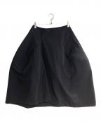 COMME des GARCONSコムデギャルソン）の古着「ウールトロ 立体デザインスカート」｜ネイビー