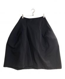 COMME des GARCONS（コムデギャルソン）の古着「ウールトロ 立体デザインスカート」｜ネイビー