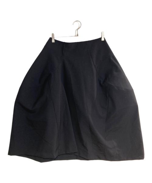 COMME des GARCONS（コムデギャルソン）COMME des GARCONS (コムデギャルソン) ウールトロ 立体デザインスカート ネイビー サイズ:Mの古着・服飾アイテム