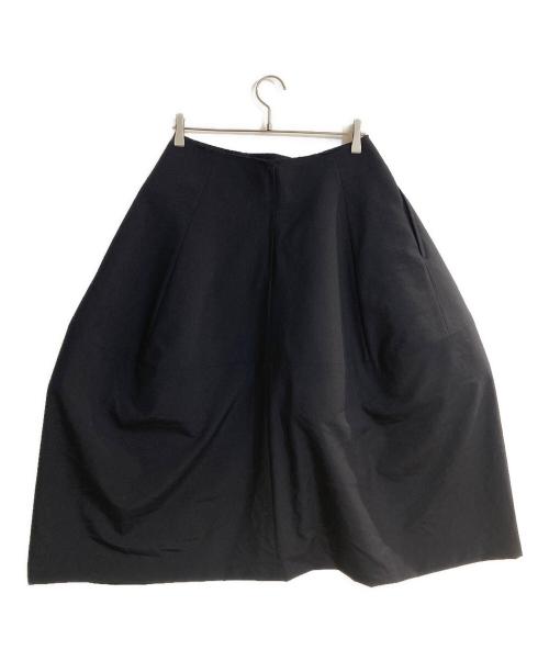 COMME des GARCONS（コムデギャルソン）COMME des GARCONS (コムデギャルソン) ウールトロ 立体デザインスカート ネイビー サイズ:Mの古着・服飾アイテム