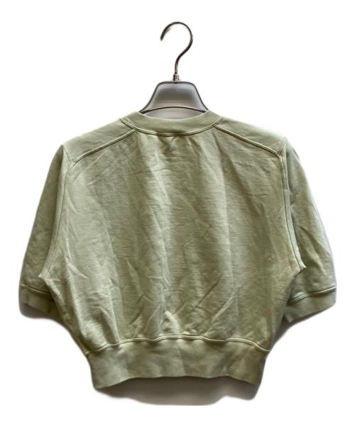 AURALEE（オーラリー）AURALEE (オーラリー) ELASTIC HIGH GAUGE SWEAT HALF SLEEVED P/O / A25SP04NU ライトグリーン サイズ:1の古着・服飾アイテム