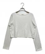AURALEEオーラリー）の古着「PIMA COTTON JERSEY BOAT NECK P/O」｜ホワイト