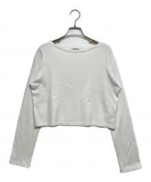 AURALEE（オーラリー）の古着「PIMA COTTON JERSEY BOAT NECK P/O」｜ホワイト