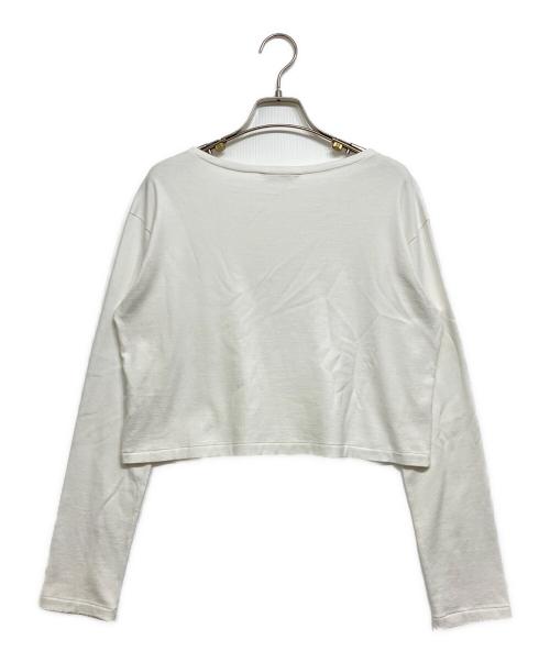 AURALEE（オーラリー）AURALEE (オーラリー) PIMA COTTON JERSEY BOAT NECK P/O ホワイトの古着・服飾アイテム