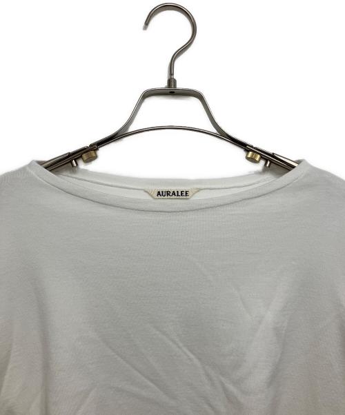 AURALEE（オーラリー）AURALEE (オーラリー) PIMA COTTON JERSEY BOAT NECK P/O ホワイトの古着・服飾アイテム