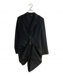 COMME des GARCONS（コムデギャルソン）の古着「変形 立体 シングルブレスト ジャケット」｜ブラック