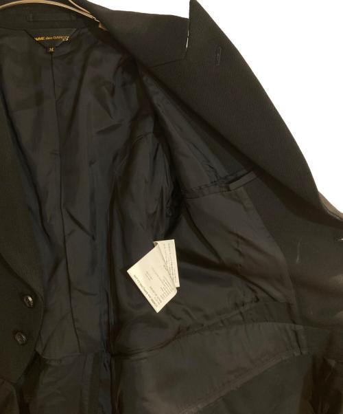 COMME des GARCONS（コムデギャルソン）COMME des GARCONS (コムデギャルソン) 変形 立体 シングルブレスト ジャケット ブラック サイズ:Ｍの古着・服飾アイテム