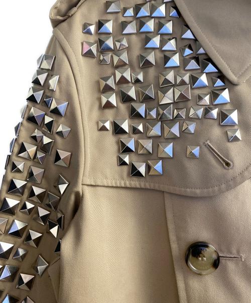 BURBERRY（バーバリー）BURBERRY (バーバリー) COMME des GARCONS (コムデギャルソン) カスタマイズロングトレンチコート ベージュ サイズ:46の古着・服飾アイテム