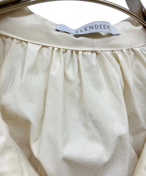 ELENDEEK（エレンディーク）ELENDEEK (エレンディーク) ドロストフードジップブルゾン アイボリー サイズ:Freeの古着・服飾アイテム