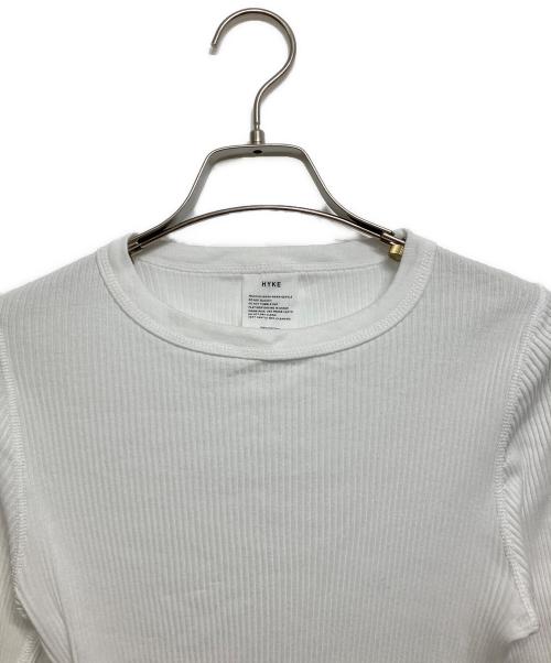 HYKE（ハイク）HYKE (ハイク) LONG-SLV TEE ホワイト サイズ:Freeの古着・服飾アイテム