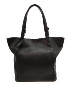 fetiaフェティア）の古着「シュリンクレザートートバッグ」｜ブラック