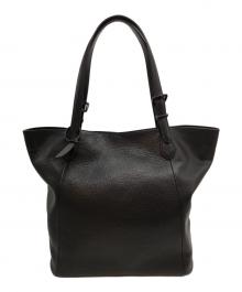 fetia（フェティア）の古着「シュリンクレザートートバッグ」｜ブラック