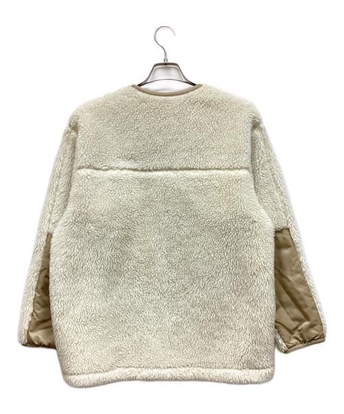 SLOW（スロウ）SLOW (スロウ) ボアジップブルゾン ホワイト サイズ:38の古着・服飾アイテム