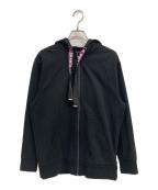 ARMANI EXCHANGEアルマーニ エクスチェンジ）の古着「ジップパーカー」｜ブラック