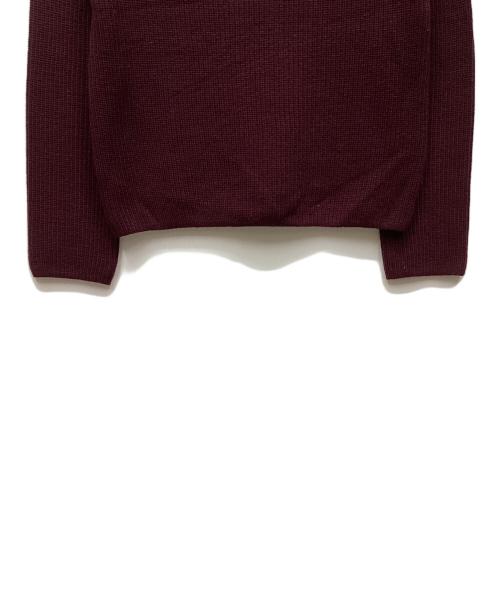 Rene（ルネ）Rene (ルネ) モックネックウールニット ボルドー サイズ:34の古着・服飾アイテム