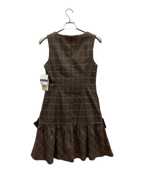 M'S GRACY（エムズグレイシー）M'S GRACY (エムズグレイシー) ノースリーブワンピース ブラウン サイズ:36の古着・服飾アイテム