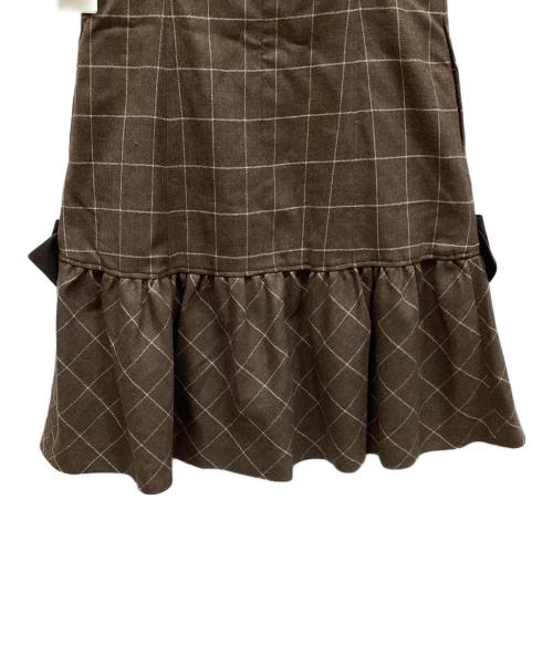 M'S GRACY（エムズグレイシー）M'S GRACY (エムズグレイシー) ノースリーブワンピース ブラウン サイズ:36の古着・服飾アイテム