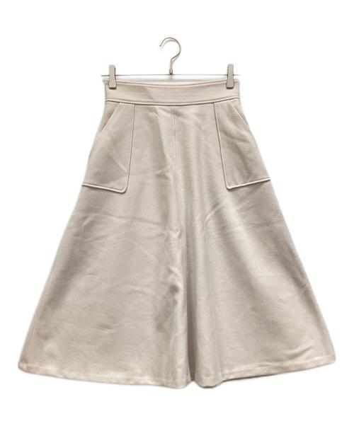 JILL STUART（ジルスチュアート）JILL STUART (ジルスチュアート) フレアスカート ベージュ サイズ:2 未使用品の古着・服飾アイテム