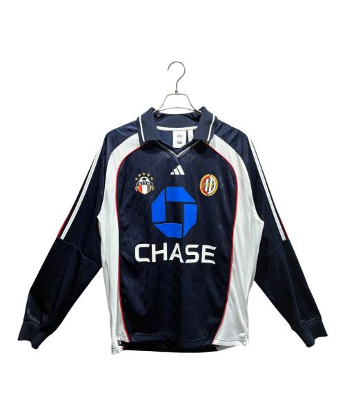 KITH（キス）KITH (キス) adidas Originals (アディダスオリジナル) Football Chase Long Sleeve Jersey/JF3237 ネイビー サイズ:XLの古着・服飾アイテム