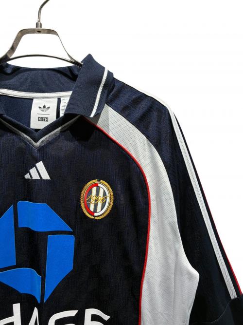 KITH（キス）KITH (キス) adidas Originals (アディダスオリジナル) Football Chase Long Sleeve Jersey/JF3237 ネイビー サイズ:XLの古着・服飾アイテム