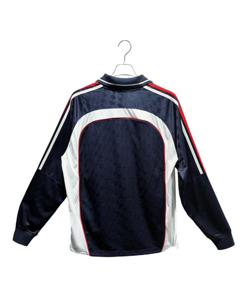 KITH（キス）KITH (キス) adidas Originals (アディダスオリジナル) Football Chase Long Sleeve Jersey/JF3237 ネイビー サイズ:XLの古着・服飾アイテム