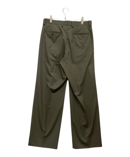 AURALEE（オーラリー）AURALEE (オーラリー) SUPER FINE TROPICAL WOOL SLACKS カーキ サイズ:SIZE4の古着・服飾アイテム